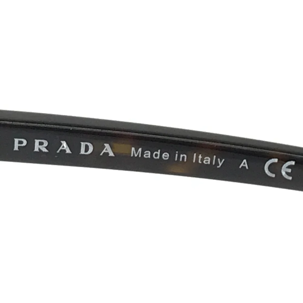 PRADA Eyeglasses Frames VPR 05S 2AU-1O1 Tortoise Square Full Rim 53-17-140